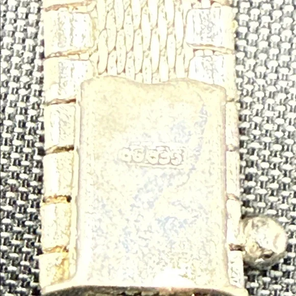 Vintage silver Geometric Necklace with Matching Bracelet - Picture 14 of 17